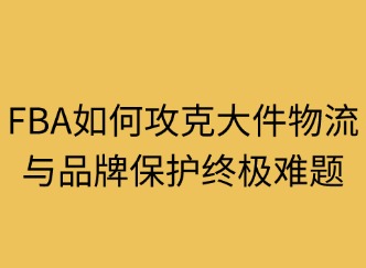 三重護城河：FBA如何攻克大件物流與品牌保護終極難題