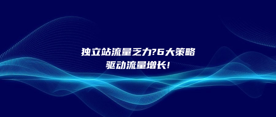 獨(dú)立站流量乏力?6大策略驅(qū)動流量增長!